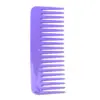 Peine de Dientes Anchos [Se Puede Imprimir Logo] Peine Plano de Plástico Rectangular Colorido para Mujeres con Cabello Largo, Cabello Liso y Sin Nudos