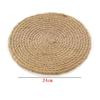 Original palha tecida artesanato placemat personalizado linho placemat cânhamo corda placemat tecido montanha-russa tapete de placa de isolamento térmico