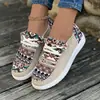 2026 Zapatos Planos Casuales de Lona con Cordones para Mujer Zapatos de Tela para Mujer Nuevos de Primavera y Otoño Tallas Grandes Europeas y Americanas Zapatos para Mujer