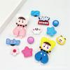 Charms para Sapato Crocs Desenho Animado Raio Grafite Urso Preto Acessórios Acessórios para Chinelo DIY Charms de Sapato Removíveis Atacado do Fabricante