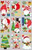 Nueva pintura decorativa navideña de Papá Noel para ventanas, puertas y ventanas de vidrio estático, pegatinas navideñas de muñeco de nieve SKJD2323