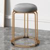 Taburete Redondo de Plástico Grueso Antideslizante de Roble para Hogar Silla de Comedor Simple Moderna Comercial Portavelas Simple de Hierro