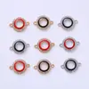 Explosões Europeias e Americanas Diamante Redondo Anel Duplo Colar Pingente Metal Pingente Acessórios Pulseira DIY Acessórios