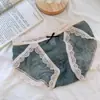 Rosa Negra * Deseo Puro Pequeño Sexy Citas Sensual Delicado Encaje Malla Suave Cómodo Cintura Baja Ropa Interior para Mujeres