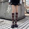 Calcetines de Rejilla de Diamante de Primavera y Otoño para Niños, Calcetines de Apoyo JK, Calcetines de Caña Alta y Calcetines hasta la Rodilla con Estilo Académico Británico Retro de Moda en Instagram