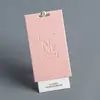 Etiquetas de Roupas de Alta Qualidade, Personalização Côncava e Convexa, Design e Produção de Etiqueta de Preço com Certificado, Papelão Espessado para Roupas Masculinas e Femininas