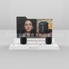 Soporte de exhibición para cepillo de dientes eléctrico personalizado, instrumento de belleza, soporte de exhibición para productos de cuidado de la piel, aceite esencial, soporte de exhibición de auriculares Bluetooth acrílicos, audio