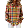 2026 Comercio Exterior Transfronterizo Sitio Independiente de Amazon Verano Camisa de Manga Larga de Moda con Estampado de Cuadros Único para Mujer