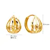 Prata esterlina S925 moda coreana zircônia facetada incrustada gota d'água brilhante brinco de argola brincos de personalidade estilo coreano atacado