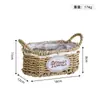 Vaso de Flores de Palha de Salgueiro Cabelo Liso de Fábrica Cesta de Flores Portátil Vaso Suculento Rattan Acompanhado Presente Cesta de Flores Vaso de Flores Cesta para Arranjos Florais