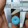 Minério associado magnesita injeção sintética turquesa de segunda geração contas espaçadoras azul-esverdeado contas esculpidas em meandro acessórios de chaveiro de casca de tartaruga