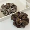 Scrunchie de Quatro Camadas Estilo Coreano Overlock Lado Ab Dupla Camada Elegante Versátil Prendedor de Coque Corda de Cabelo Moda Faixa de Cabelo