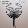 Ventilador de Publicidade com Cabo de Plástico, Ventilador Redondo de Mão, Cabo de Estrutura de Ventilador, Fornecimento Direto do Fabricante, Transparente em Branco para Pintura DIY Guka
