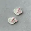 Botones en Forma de Corazón Estilo Primavera Accesorios de Tela DIY Accesorios Dulces para el Cabello Bolsas Zapatos Calcetines Muñeco de Peluche Accesorios para Ropa