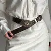 Cinturón de Mujer 2025 Nuevo Estilo de Alta Gama para Faldas y Jeans con Tachuelas Accesorio de Nicho Cinturón Estilo Wasteland de Moda