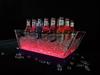 Resfriador de gelo para coquetel vinho personalizado balde de champanhe acrílico KTV bar balde de gelo para cerveja balde de gelo luminoso LED transparente