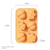 Molde para Pastel de Silicona de Grado Alimenticio Transfronterizo, Molde para Jabón Artesanal de Hojas de Calabaza del Festival de la Cosecha, Molde Frío para Hornear DIY