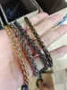 Varias Cadenas Hechas a Mano, Ensamblaje de Cadena Galvanizada de Hierro y Aluminio, Procesamiento Seccional DIY, Bolsos con Hebilla, Accesorios de Cadena Decorativos para Ropa