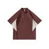 Ropa para Hombre Fengshe / Suéter de Cuello Alto con Retazos de Manga Corta Camiseta para Hombre Vintage Chaqueta de Exterior para Ciclismo Verano Nuevo Estilo