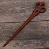 Área Turística Souvenir Antiguo Hecho a Mano Sándalo Rojo Pasador Estilo Chino Madera Broche de Madera para el Cabello para Mujeres