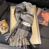 Colección de Bufandas de Mohair de Color Sólido de Otoño e Invierno, Bufandas Atmosféricas Estilo Coreano, Bufandas Chal Ampliadas y Engrosadas al por Mayor