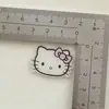 Novo Pequeno Vermelho Rosa Gato Kt Laço Acessórios de Acrílico Materiais Manuais DIY Acessórios para Headwear Flores para Sapatos