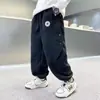 Calças Infantis Outono e Inverno Atacado Novas Calças Esportivas Casuais de Inverno para Crianças Calça Longa Integrada Tendência Ins Cintura Média