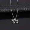 Nueva Moda Acero Inoxidable Animal Perro Colgante Collar Joyería Venta Caliente Transfronteriza Cadena de Clavícula Accesorios para Cachorros Mayoreo