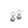 Pendientes de Perla Rosa y Morado Perlado Manta de Gama Alta, Accesorios para Orejas de Perla de Concha Grande Simples y Elegantes, Aretes de Botón, Pendientes Colgantes, Regalo