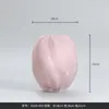 Vaso de Vidro Hidropônico Espiral Rosa Irregular Torcido Maltose Decorações Modernas para Casa Ornamentos de Flores