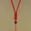 Cuerdas Tejidas Hechas a Mano al por Mayor para Colgantes de Hombres y Mujeres, Cuerdas para Colgar Colgantes de Jade, Cuerdas para Collares, Correas Sencillas Rojas para el Cuello
