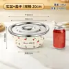 Tina de Lavado Espesada de Acero Inoxidable para Biberones de Bebé, Tina Doméstica para Lavar Verduras y Mezclar Masa con Tapa, Tina para Manteca, Tina Redonda de Gran Capacidad para Sopa