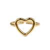 Anillo de amor simple con giro, apertura con temperamento, joyería ajustable para niña, estilo Hong Kong, accesorios de alta gama, anillo para dedo índice