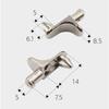 Suporte de Laminado Ativo de Liga de Zinco Suporte de Vidro Suporte de Metal Pino Ferragens para Móveis Suporte de Divisória Pregos de Laminado Ativo