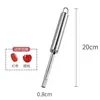Extractor de Corazones de Espino de Acero Inoxidable, Descorazonador Multifuncional para Manzanas y Peras, Herramienta Conveniente para Abrir Dátiles Rojos y Quitarles el Hueso