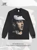 Sudadera con capucha y estampado de Eminem Hip Hop Americano Hip Hop Lavada Peso Pesado Algodón Puro Al por Mayor