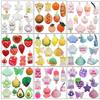 Nuevo producto transfronterizo 9 colores de resina colgante colgante colgante diy resina simulación comida fruta accesorios material para funda de teléfono móvil