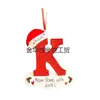 Decoraciones Navideñas Creativas Transfronterizas para Sombreros Navideños con Letras en Inglés, Adornos para Árbol de Navidad, Acrílico En Stock 26 Letras