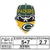 Yaxiu Nuevo Parche Bordado NFL Parche de Tela Deportiva Máscara de Fútbol Americano Parche Bordado para Ropa Bolsa Parche Parche