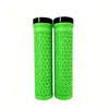 Puños de Goma para Manillar de Bicicleta Bicicleta de Montaña Puños Lock-On con Anillo de Aluminio de un Solo Lado Textura Antideslizante Cubiertas de Manillar Accesorios de Ciclismo