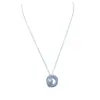 Collar de Perlas de Agua Dulce Zhuji 9-10 mm Perla de Agua Dulce Casi Impecable Aurora Versátil Moderno Colgante de Plata de Ley