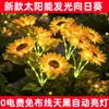 Luz solar de jardim ao ar livre à prova d'água para jardim girassol Plug-in Gramado Girassol Paisagem Atmosfera Luz decorativa