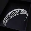 Corona de Princesa con Pedrería Tocado de Novia Estilo Europeo y Americano Ceremonia de Boda Banquete Fotografía de Vestido de Novia Accesorios para el Cabello Diadema