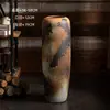 Jarrón de Piso Grande de Cerámica Estilo Chino Nuevo de Jingdezhen, Adorno para Jardín, Jarra de Cerámica Rústica con Aspecto Antiguo, Accesorio para Fotografía, Envío Gratis