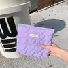 Bolsa de Cosméticos de Aspecto Elegante, Bolso de Mano Acolchado con Forma de Corazón, Bolsa Interior, Nueva Bolsa de Cosméticos de Gran Capacidad, Bolsa para Guardar Lápices Labiales