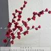 Casamento Vermelho Flor de Simulação Banquete de Bebê Chinês Banquete de Casamento Layout do Quarto de Casamento Flor Artificial Cor de Outono Série Caramelo Liderança de Estrada