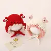 Gorro para Bebé Otoño e Invierno Estilo Bebé Gorro de Lana Meses Pequeños Cálido Gorro Tejido Para Salir Engrosado Invierno Lindo