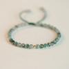 Pulsera de Ágata Hierba de Agua Verde para Mujer Verano Cristal ins Diseño Nicho Novia Cuentas de Transferencia Tejido Hecho a Mano Suerte