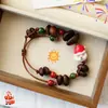Cadena para Teléfono Móvil de Grano de Café Real Natural Pulsera Creativa de Grano de Café Calabaza DIY Mejor Regalo para Amiga Lugar Turístico Venta Caliente Suministro