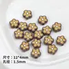 Serie Macaron Goteo de Aceite Flor Pequeña de Dos Colores Cuentas Sueltas DIY Cadena de Teléfono Móvil con Cuentas Pulsera Collar Accesorios de Joyería